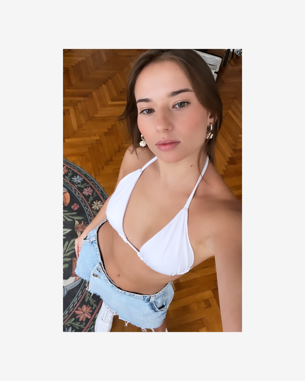 Perla Bianca Bikini Top