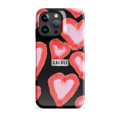 Cuoricini Nero iPhone® Case