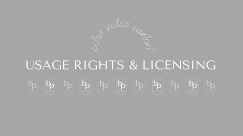 USAGE RIGHTS & LICENSING: Extra Video Content